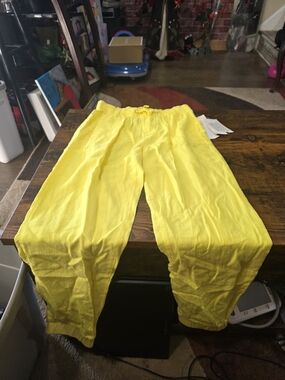 Ralph Lauren Yellow Elastic Waist Casual Pants